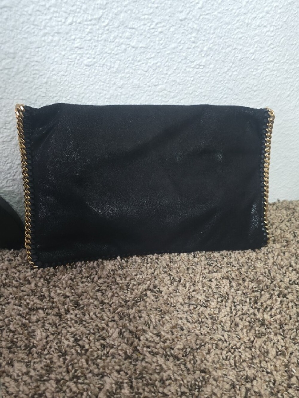 Stella McCartney Black Falabella Shaggy Deer Fold-Over Clutch W Gold (NWOT) 🖤✨️ - Picture 13 of 13